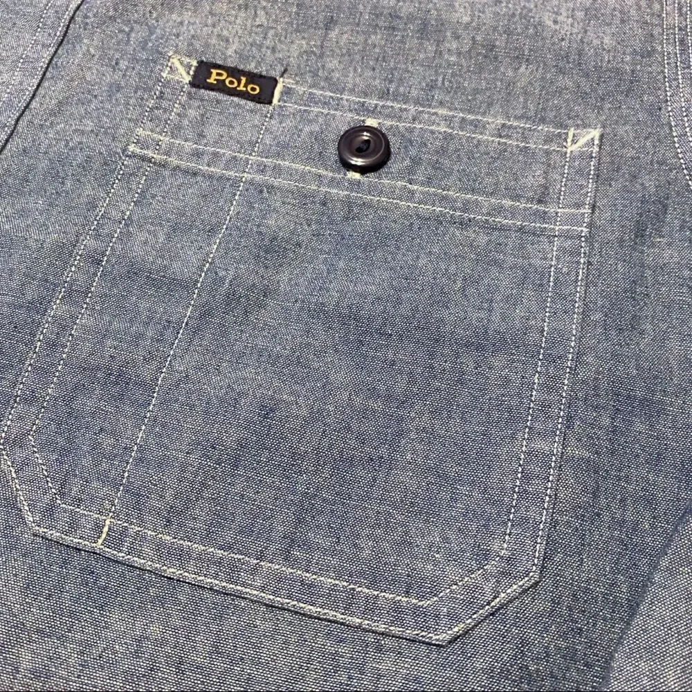 Ralph Lauren Polo Authentic Denim Goods Classic Chambray Shirt size Small